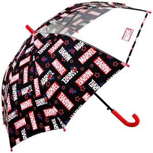 NWT Marvel Stick Jump Start Umbrella For Kids with Transparent Window. 50cm